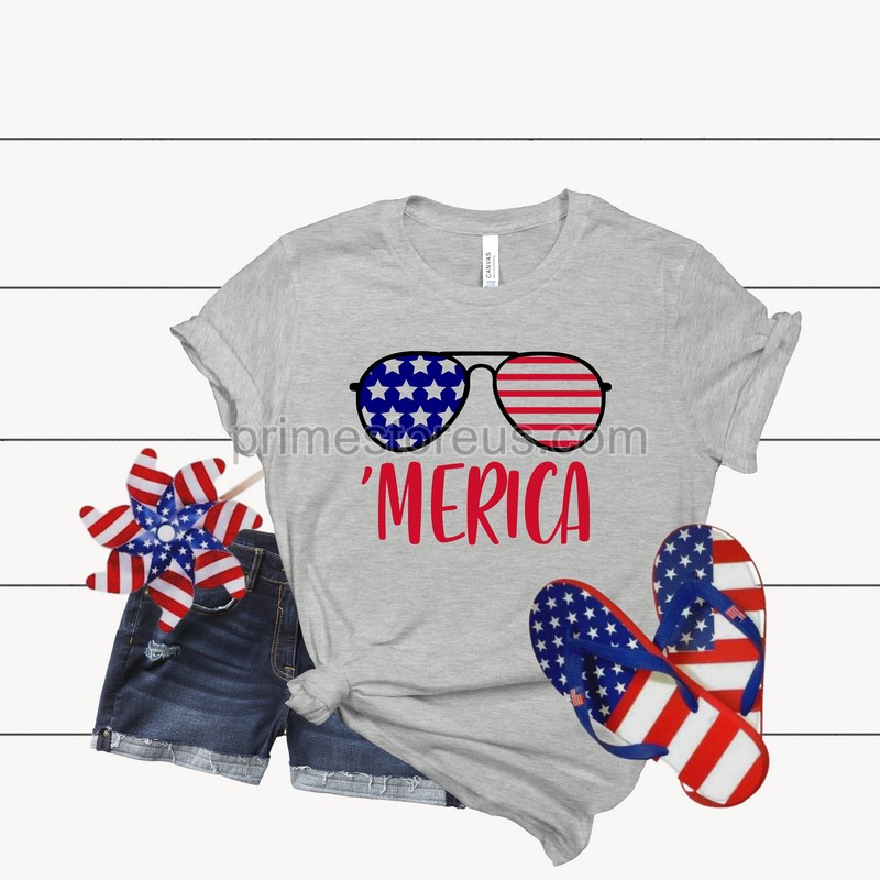 Merica Shirt 4th Of July Shirt 4th Of July Merica Glasses Shirt 4th Of July Glasses Shirt Merica Unisex Shirt Merica Women Shirt