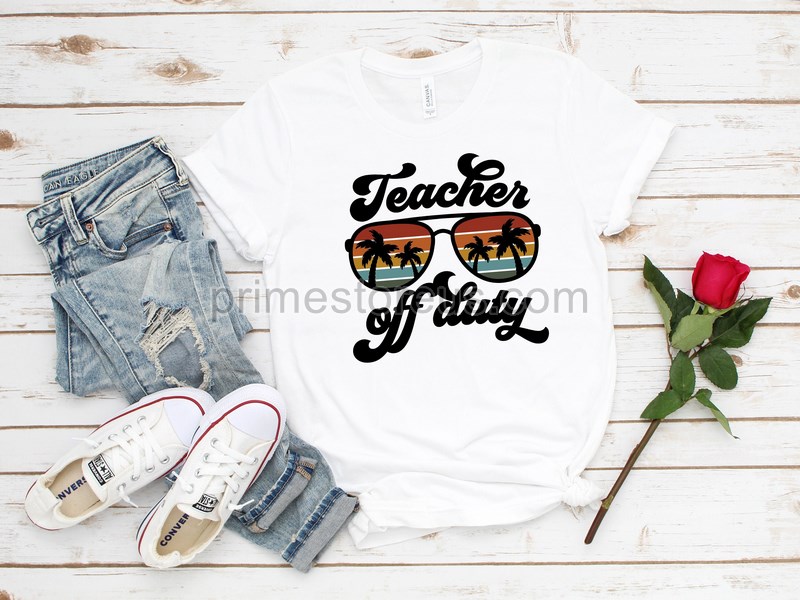 Schools Out For Summer Shirt Teacher Last Day Of School Shirt Teacher Off Duty Goodbye School Hello Summer Teacher Shirt Teacher Gifts