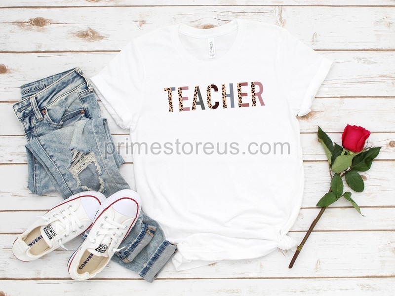 Teacher Shirt Back To School Shirt Leopard Teacher Shirt Teacher Raglan Teacher Baseball Shirt Home School Shirt Retro Teacher Shirt