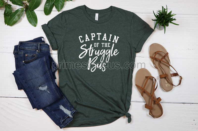 Cute Mom Shirtcaptain Of The Struggle Bus Shirt Funny Mom Shirt Style Tee Sassy T-shirt Sarcastic Mom Shirt Funny Sarcastic Tee