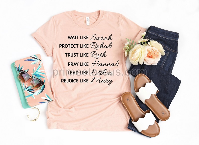 Wait Like Sarah Protect Like Rehab Trust Like Ruth Shirt Christian Religious Shirts Religious Gifts Faith Shirt Bible Verse Shirt