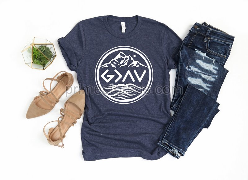 God Is Greater Than The Highs And Lows T-shirt Christian Shirt Positive Shirtchristian Shirt God Shirt Church Gift Christmas Gift