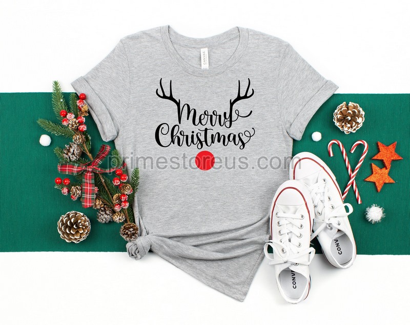 Reindeer Christmas Shirt Reindeer Shirt Peeping Reindeer Shirt Merry Christmas Shirt Christmas Family Shirt Xmas Shirt