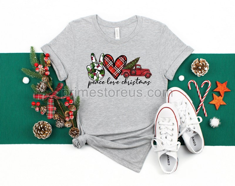 Peace Love Christmas Shirtmerry Christmas Vintage Truck Shirtchristmas Funny Shirtchristmas Family Shirtchristmas Giftxmas Shirt