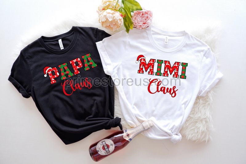 Santa Christmas Shirt Mimi Claus T-shirt Grandmother Christmas Tshirtgrandma Christmas Shirt Mimi Giftsxmas Shirt Mimi Christmas Gifts