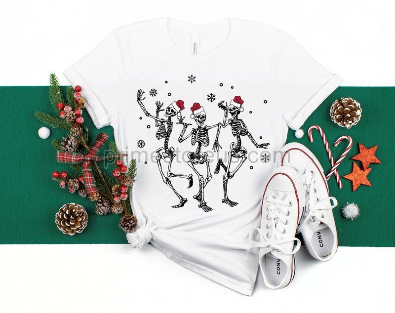 Custom Skeleton Christmas Skeleton Dancing Christmas Shirtgoth Christmas Giftsskeleton Christmas Shirtsanta Skullcreepy Christmas Shirt