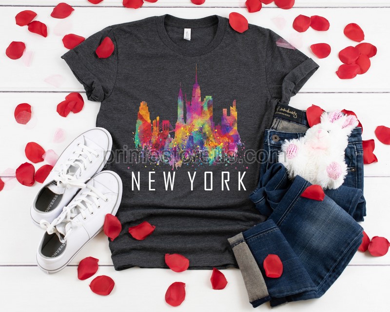 New York Watercolor Shirt New Yorker Shirt Nyc Shirt New York T-shirt New York Shirt East Coast Shirt New York Lover Gift Nyc Shirt
