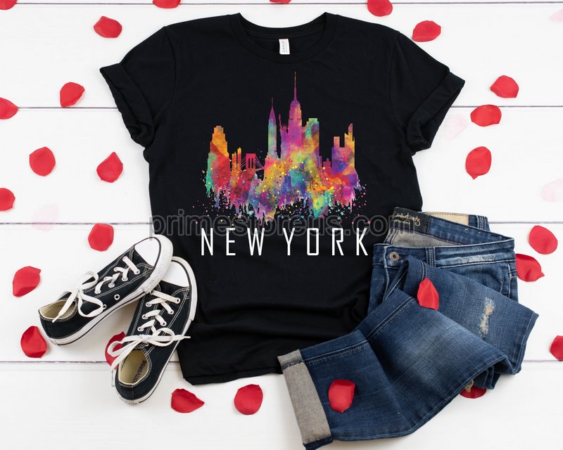 New York Watercolor Shirt New Yorker Shirt Nyc Shirt New York T-shirt New York Shirt East Coast Shirt New York Lover Gift Nyc Shirt