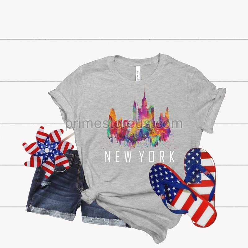 New York Watercolor Shirt New Yorker Shirt Nyc Shirt New York T-shirt New York Shirt East Coast Shirt New York Lover Gift Nyc Shirt