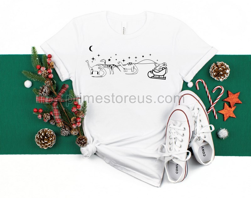 Christmas Dinosaur Shirt T-rex Christmas Shirt Christmas Dinosaur Tee Christmas Shirt Gift For Christmas Funny Christmas Party Shirt