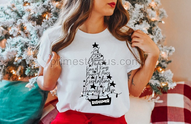 Names Of Jesus Christmas Tree Shirt Holiday Shirt Christmas Shirt Names Of Christ Christmas Shirt Names Of God Shirt Christmas Tree