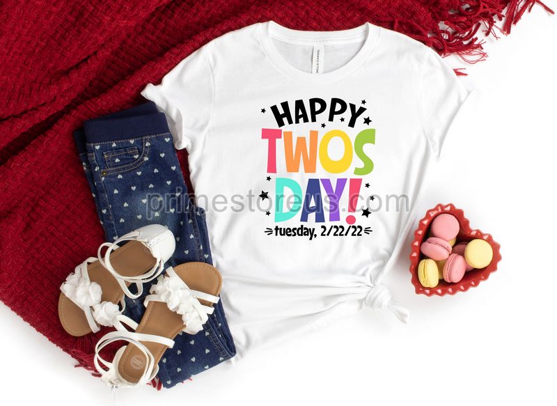 Happy Twosday Shirtfunny Teacher Tuesday February 22nd 2022 Twosday Shirt 2nd Grade Teacher Shirt Funny Twosday Shirt Twos-day T-shirt