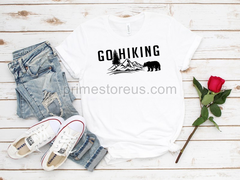 Hiking Shirt Camping Shirt Go Hiking Bear Kills You Mountain Shirt Adventure Shirt Travel Shirt Outdoor Shirt Nature Lover Shirt