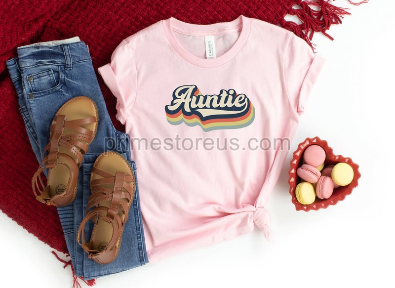 Auntie Retro Shirt Retro Auntie Tshirt Vintage Shirt Funny Auntie Shirtauntie Gifts Gift For Auntie Aunt Gift Gift For Sister