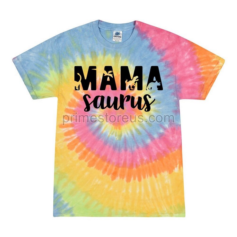 Mama Saurus Shirt Tie Dye Shirt Gift For Mom Mama Shirt Dinosaur Mama Shirt Mother's Day Gift Funny Mom Shirt Funny Wife Gift