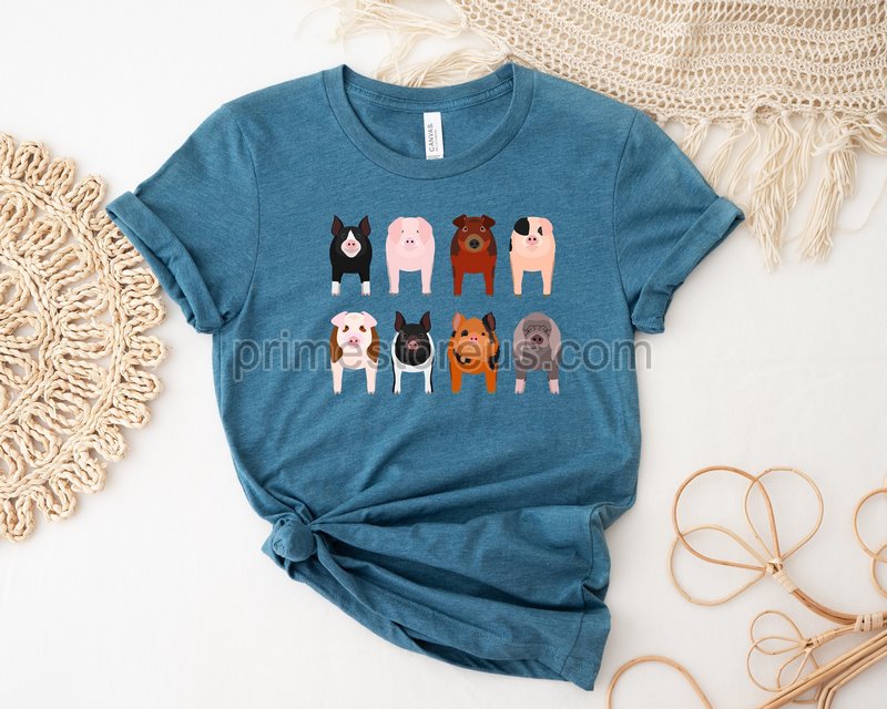 Farm Animals Shirt Cute Pigs Shirt Pig Shirtcute Farm Gift For Mom Animal Lover Shirt Pig Gifts Shirts Animal T Shirt Pig Gifts Shirt