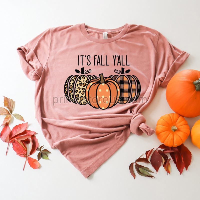 It's Fall Y'all Pumpkin Shirtleopard Pumpkin Shirt Halloween Shirt Fall Shirt Cheetah Pumkin Shirt Thanksgiving Shirt Autumn Tee