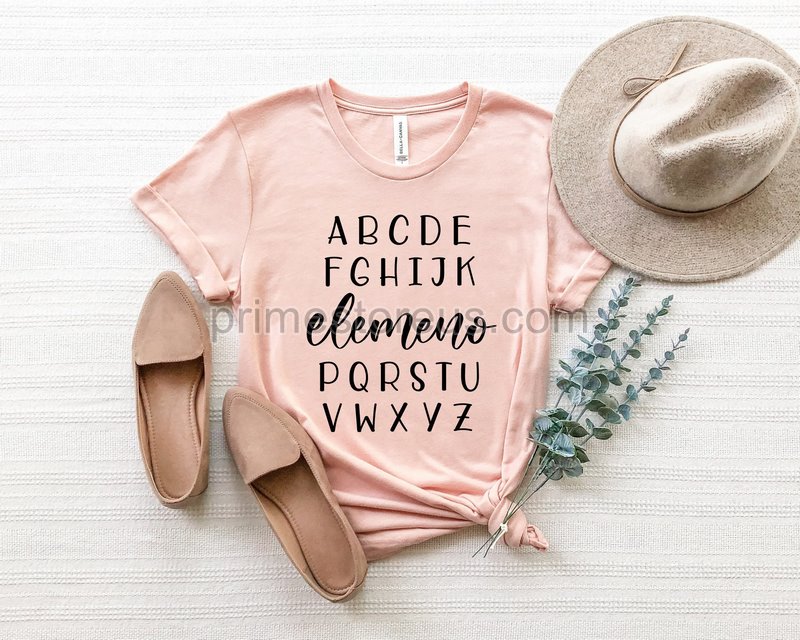 Abc Elemeno Shirt Teacher Shirts Abc Shirt Elementary Teacher Shirt Preschool Teacher Shirt Alphabet Shirt Back To School Shirts