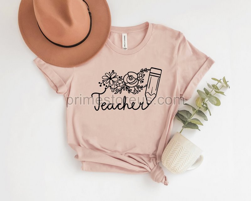 Floral Teacher Shirt Teacher Squad Kindergarten Tribe School Teacherkindergarten Team Teaching Shirt Teacher Team Teacher Shirt