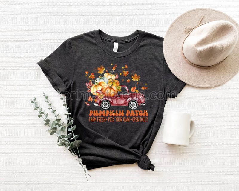 Pumpkin Patch Shirt Retro Fall Shirt Pumpkin Tee Fall Y'all Shirt Vintage Pumpkin Shirt Pumpkin Truck Shirt Fall Old Truck Shirt