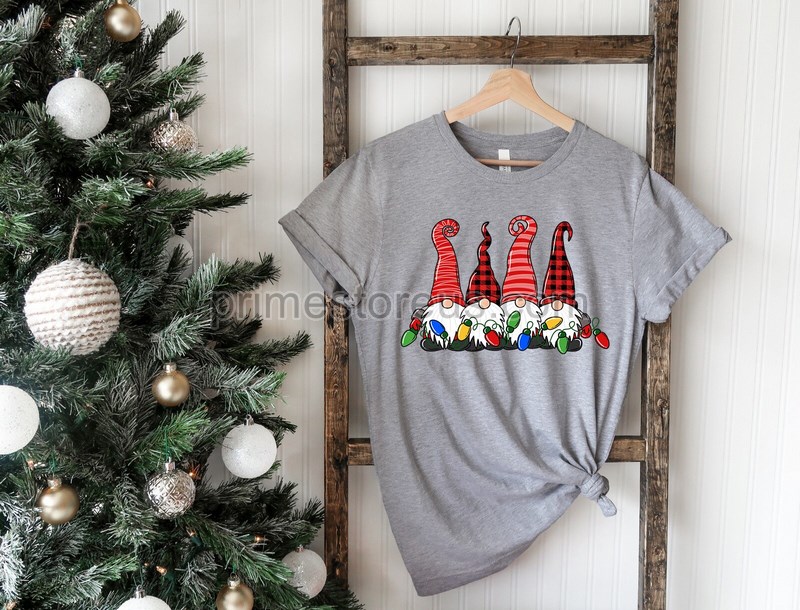 Christmas Gnomes Shirtchristmas Lights Shirt Santa Gnomes Shirt Christmas Gnomies Tee Christmas Shirtchristmas Tee Christmas Day Gift