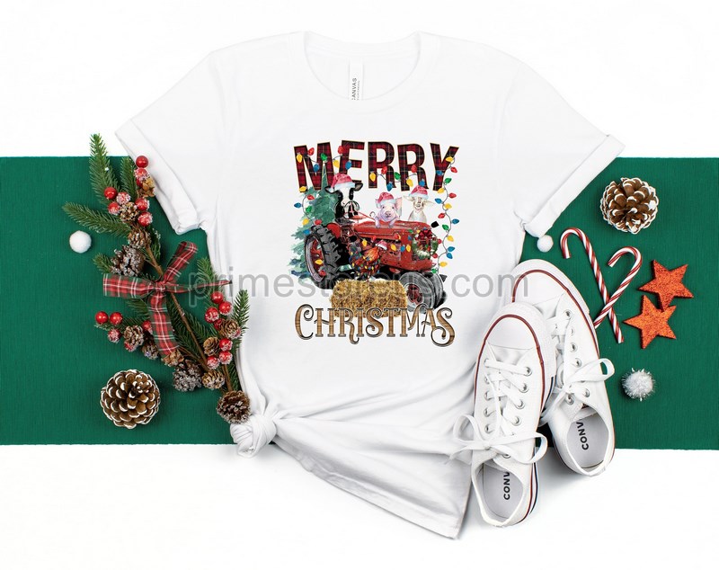 Farm Animals Christmas Shirt Merry Christmas Heifers Tee Christmas Cow T-shirt Highland Cow Farm Christmas Farmer Cow Animal Lover Shirt