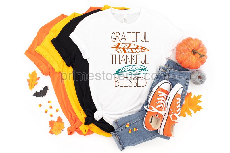 Grateful Thankful Blessed Shirtfunny Fall Shirt Womens Thanksgiving Shirt Fall Shirtthanksgiving Shirt Autumn Shirt Pumpkin Shirt