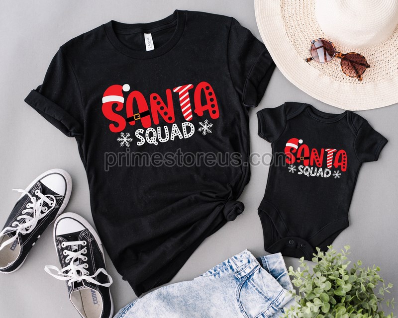 Santa Squad Christmas Matching Shirt Christmas Family Shirt Cousin Crew Shirt Christmas Crew Matching Shirt Christmas Family Reunion