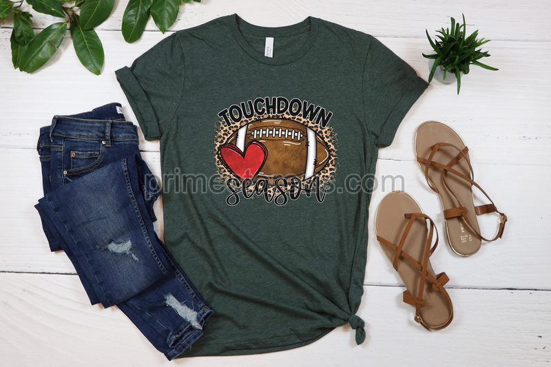 Touchdown Season Football Shirt Game Day Shirt Football Mom Shirtfall Shirt Football Shirt Fall Tee Halloween Shirt Halloween Tee