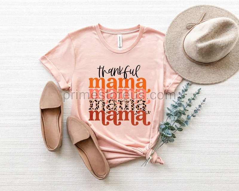 Thankful Mama Shirt Cute Fall Shirt Thanksgiving Shirt Gift For Momautumn Shirtpumpkin Shirt Thanksgiving Food Shirtwomen Fall Shirts