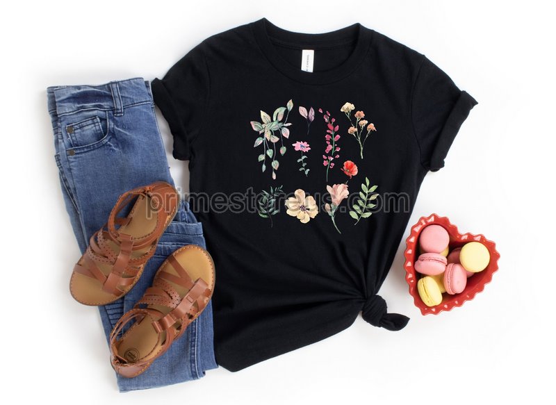 Wildflower Tshirt Wild Flowers Shirt Floral Tshirt Flower Shirt Gift For Women Ladies Shirts Best Friend Gift Shirtnature Lover Shirt