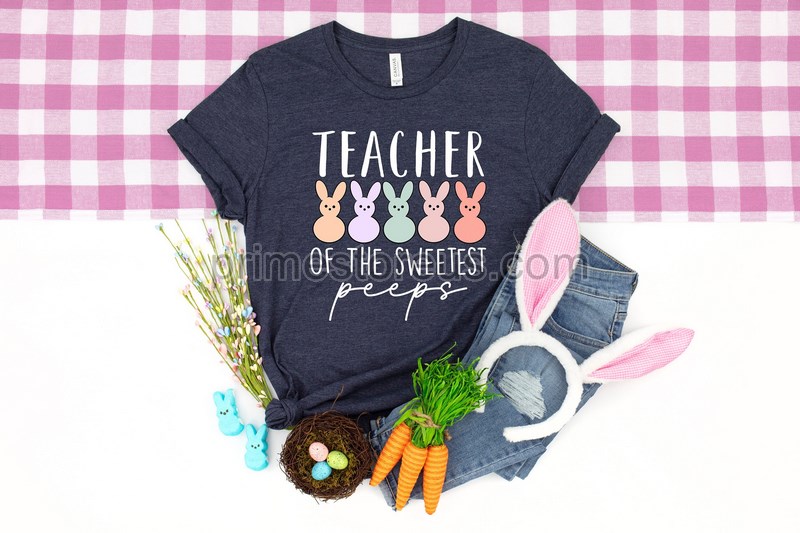 Teaching My Cute Peeps Shirt Teacher Easter Shirt Easter Shirt For Teachers Teacher Easter Happy Easter Shirt Teacher Gift