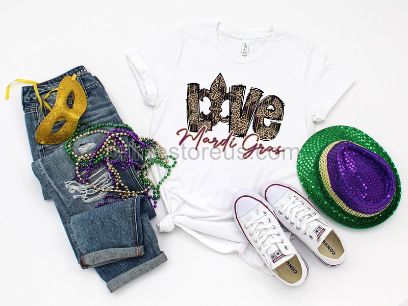 Love Mardi Gras Shirt Mardi Gras Love Shirt Peace Love Mardi Gras Mardi Grass Festival Shirt New Orleans Shirt Fat Tuesday Gift