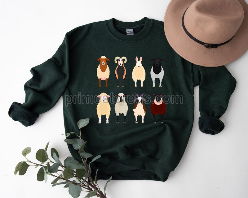 Farm Animals Shirt Sheep Shirt Sheep Silhouette Shirtcute Farm Gift For Momsheep Gifts Shirts Animal T Shirt Sheep Farming Shirt