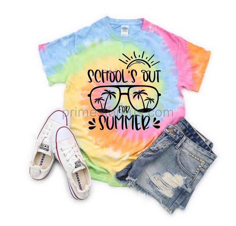 Schools Out For Summer Tie Dye Shirt Summer Vacation Shirt Summer Tie Dye Teacher Shirtteacher Vacationsummer Teacherteacher Gifts