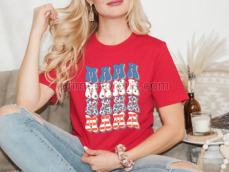 American Mama 4th Of July Shirt Retro Usa Shirt American Mama Shirt Fourth Of Julymama Shirt Retro 4th Of July Shirt4th Of July Shirt