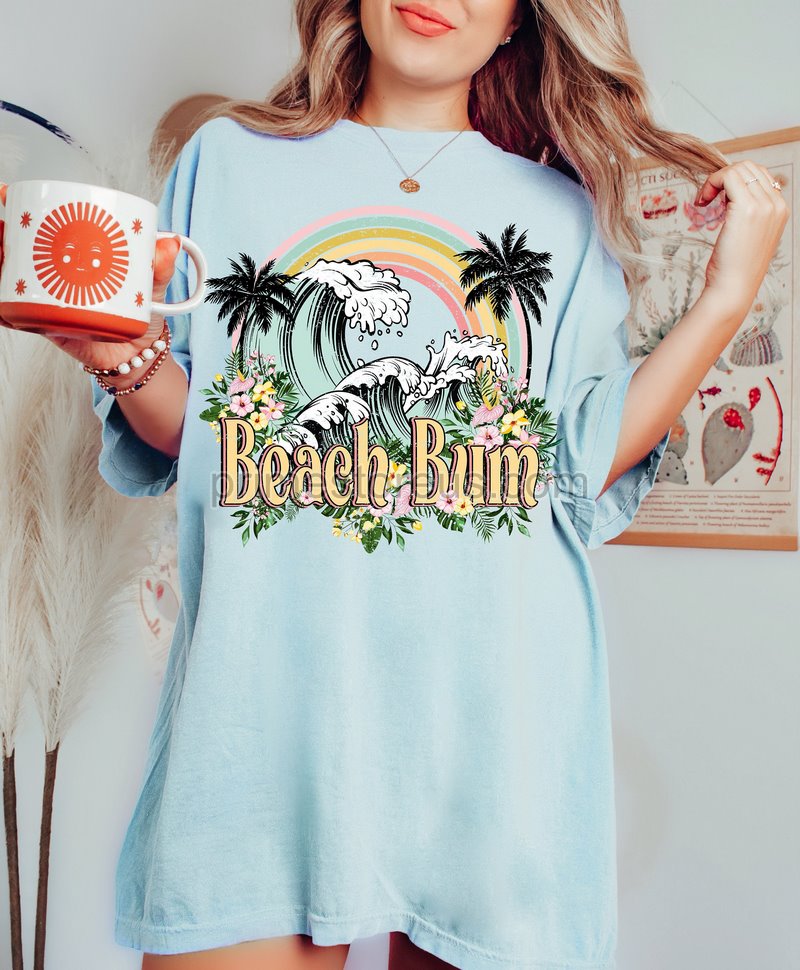 Beach Bum Shirt Beach Bum Tshirt Summer Beach Shirt Beach Summer Tee Blissful Shirt Retro Beach Shirt Surf Tee Aesthetic Shirt