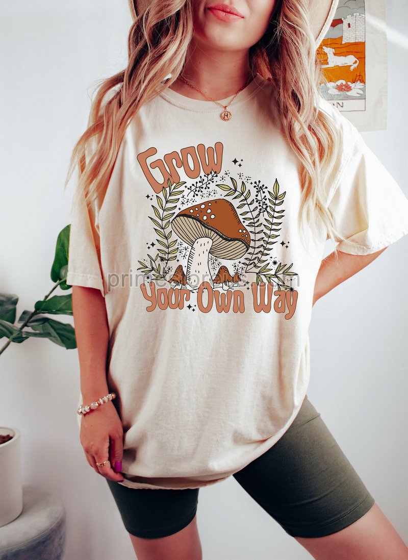 Grow Your Own Way Shirt Cute Shirt For Women Vintage Shirt For Her Country Vintage Shirt Girl Friends Beach Shirt Boho Shirt Outfit