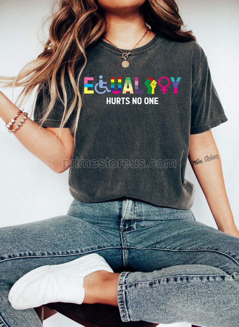 Equality Shirt Equal Rights Tee Equality Hurts No One Shirt Pride Shirt Lgbt Shirt Blm Shirtjusticehuman Rights Anti Racismgay Pride