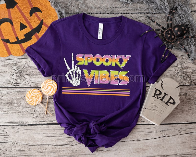 Spooky Vibe Shirtskeleton Stay Halloween Teeskeleton Shirt Spooky Skeleton Halloween Teehalloween T-shirt Funny Halloween Shirt