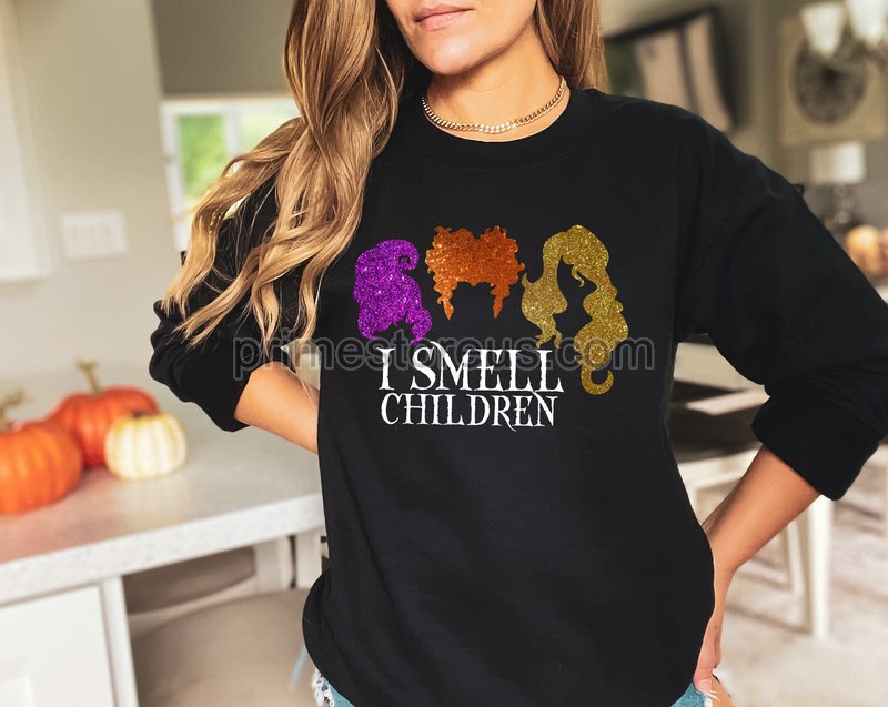 I Smell Children Shirt A Bunch Of Hocus Pocus Shirt Hocus Pocus Shirt I Smell Children Sanderson Sister Shirts-boo Shirt No Glitter