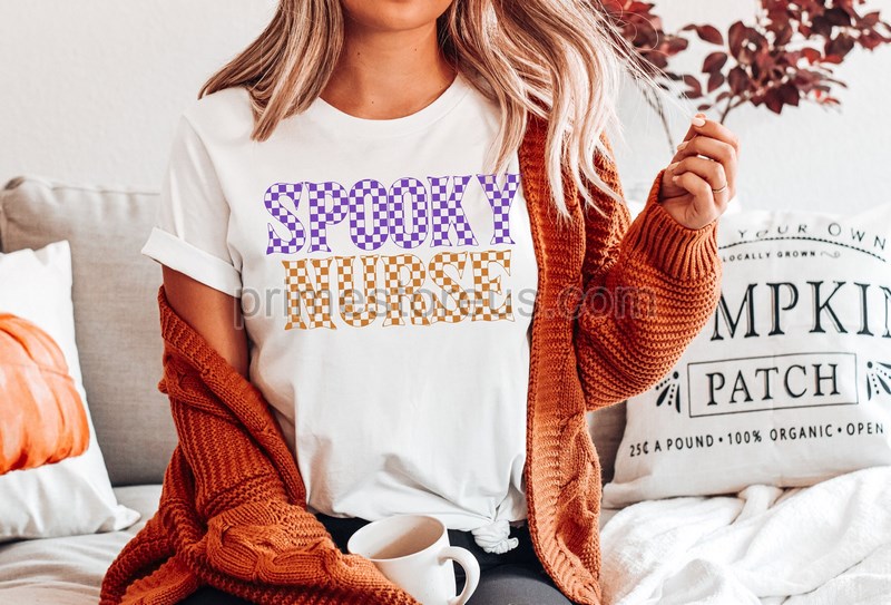 Spooky Nurse Shirt Halloween Nurse Shirthalloween Nursing Shirt Nurse Fall Shirt Nurse Halloween Nursing Tee Halloween Shirt