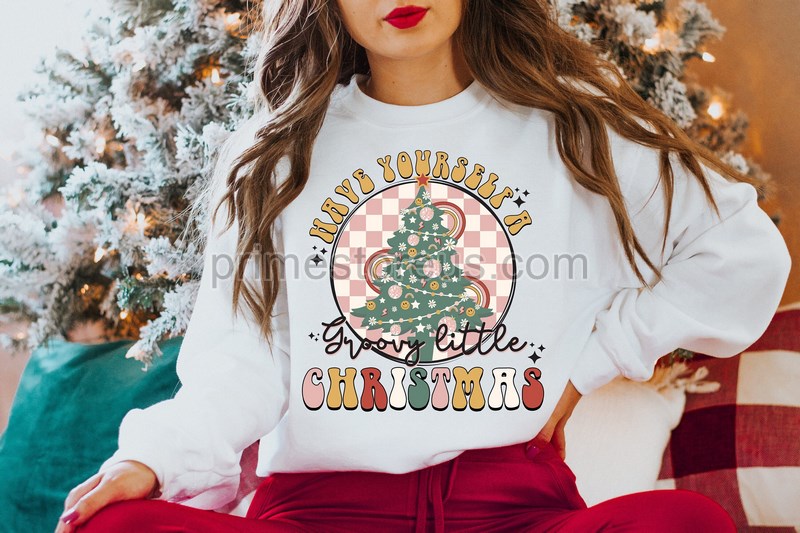 Groovy Christmas Shirthave Yourself A Merry Little Christmas Shirtwomens Christmas Shirtchristmas Shirt For Women Merry Christmas Shirt