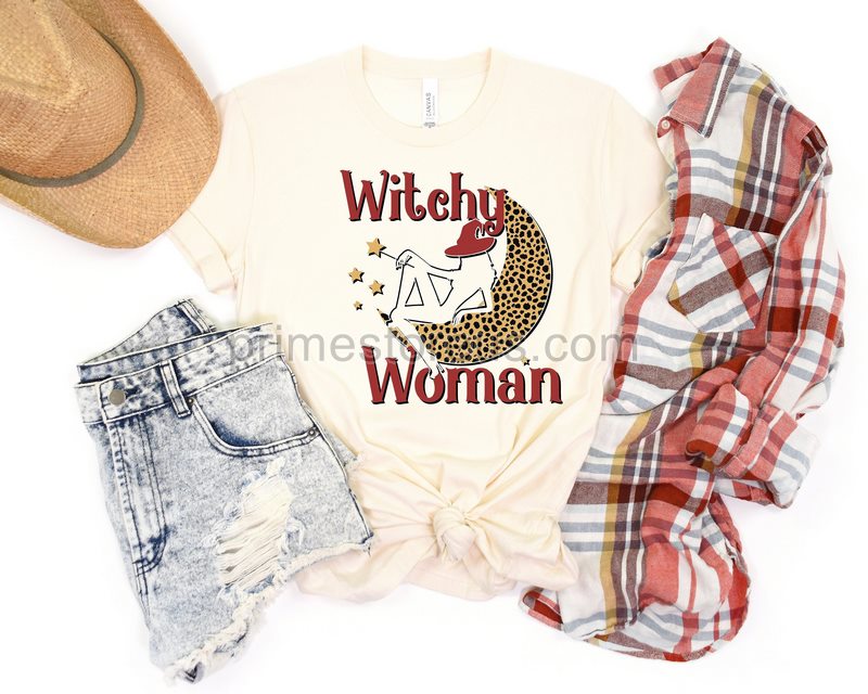 Witchy Woman Shirt Leopard Witch Shirthalloween Witch Shirthalloween Party Shirtspooky Season Shirt Pumpkin Shirthocus Pocus T-shirt