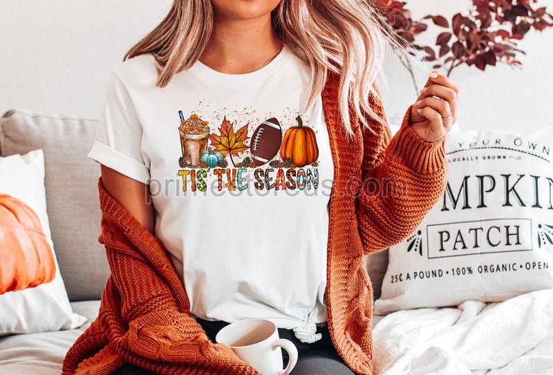 Tis The Season Shirt Football Shirts For Women Women Fall Tees Autumn Shirt Fall Season Shirts Cute Pumpkin Shirtfall Pumpkin Shirt