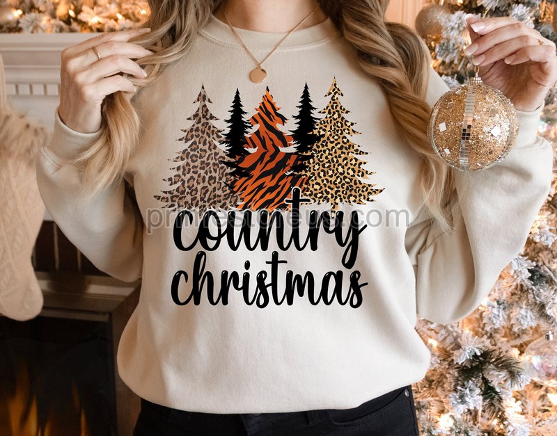 Western Christmas Sweater Christmas Sweater Merry Country Christmas Sweatshirt Holiday Sweaters For Women Winter Sweatshirt