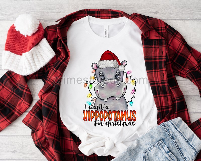 I Want A Hippopotamus For Christmas Shirt Hippo Shirt Christmas Hippo Shirt Christmas Hippo Sweatshirt Hippo Family Matching Shirt