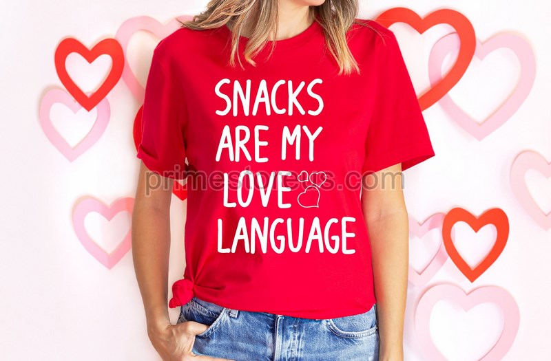 Snacks Are My Love Language Shirt Funny Valentines Shirtmommy And Mevalentine Shirtmamas Boykids Giftdaddy And Me Shirtvalentines Day