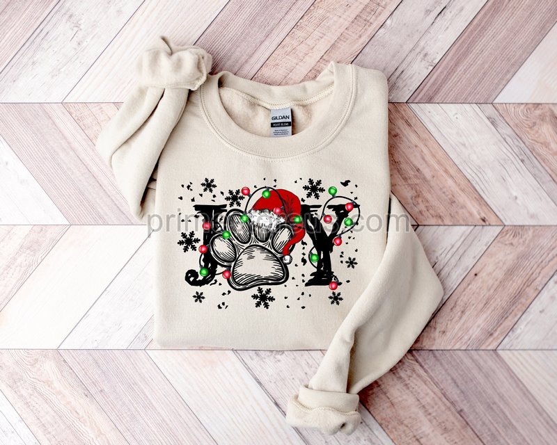 Christmas Paw Joy Shirt Christmas Joy T Shirt Christmas Gift Ideas Cute Christmas Shirt Dog Mom Christmas Gift Retro Christmas Tee