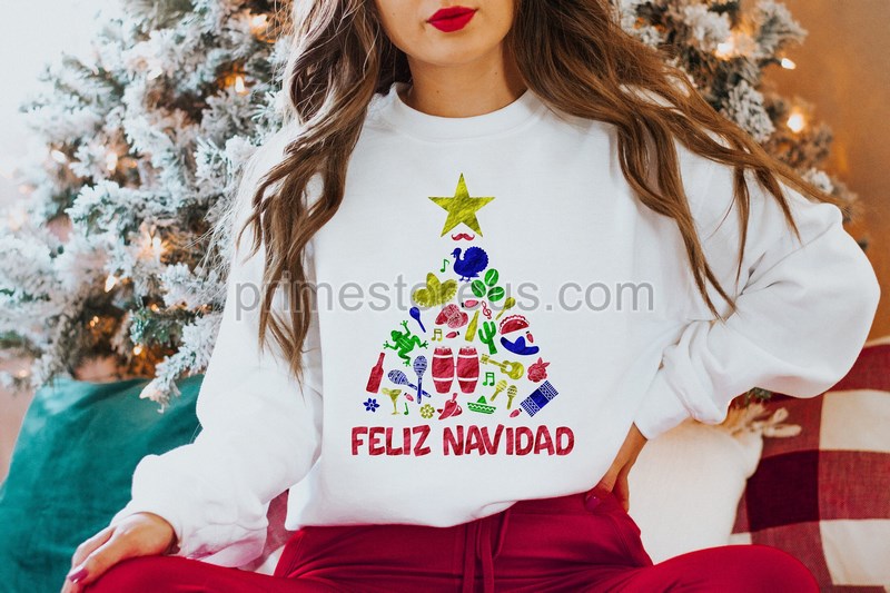 Christmas Tree Shirtfeliz Navidad Shirtfeliz Navidad Treespanish Christmas Shirtchristmas Shirtarbol Navidad Boricualatono Christmas